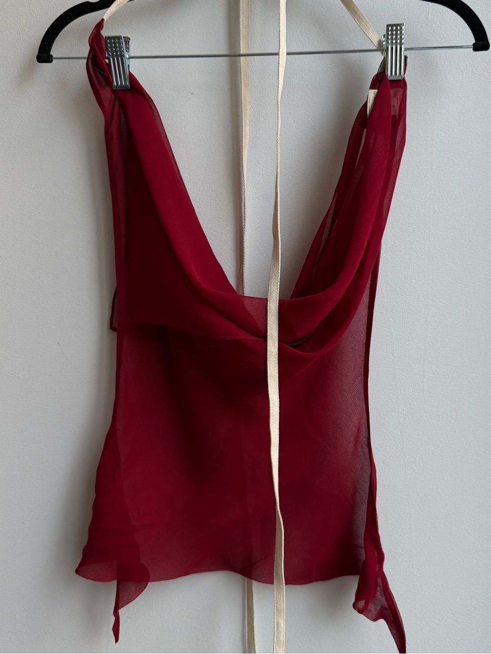 Tae Park - Sheer Kite Top in Wine - XS-M. Perfect condition. - Picture 5 of 9